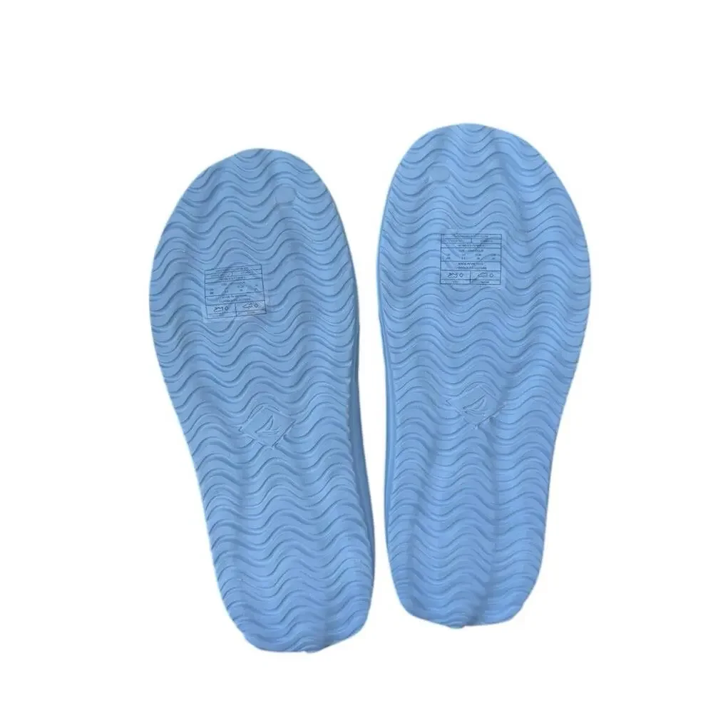 Sperry Float Slide Boat Sandals LT. Blue Beach Resort Comfort Womens 8 NEW